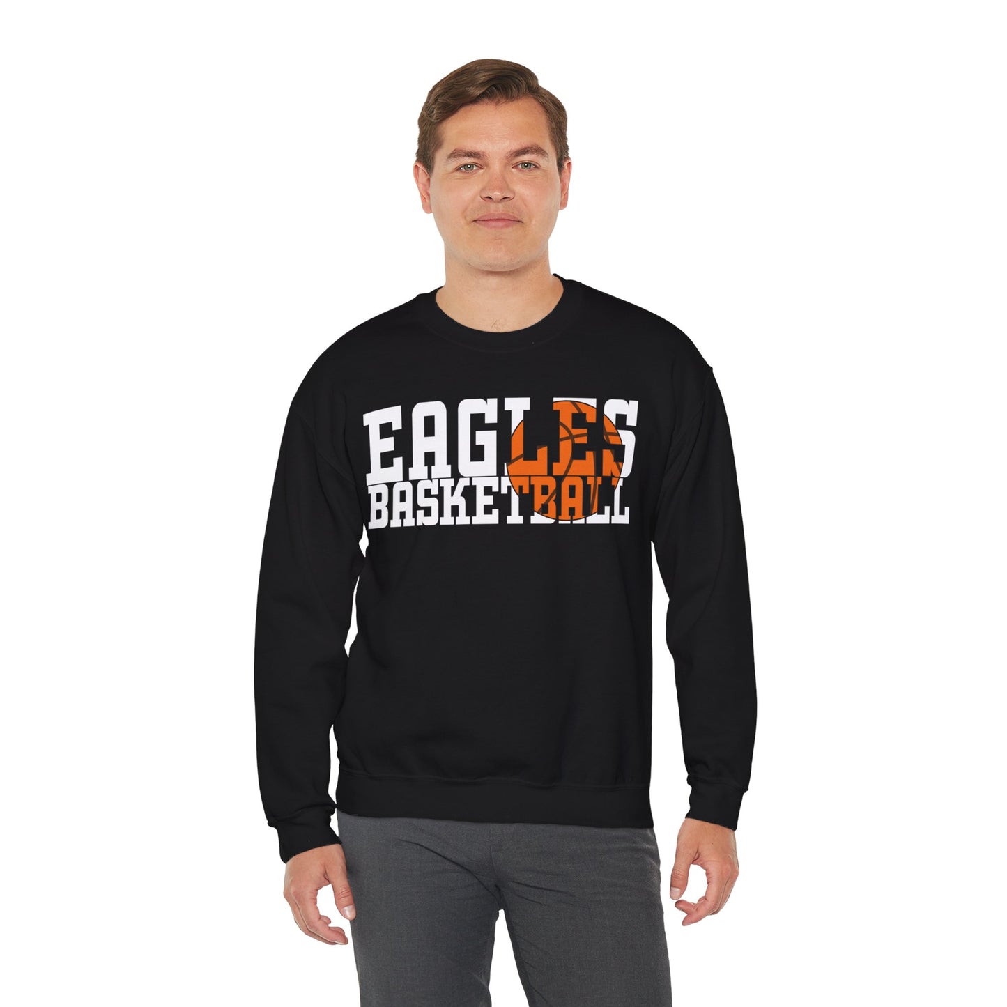 Basketball Cutout - Gildan Unisex Heavy Blend™ Crewneck Sweatshirt