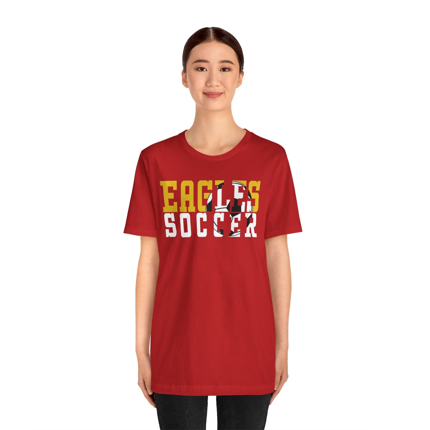 Soccer Cutout - Bella+Canva Unisex Jersey Short Sleeve Tee