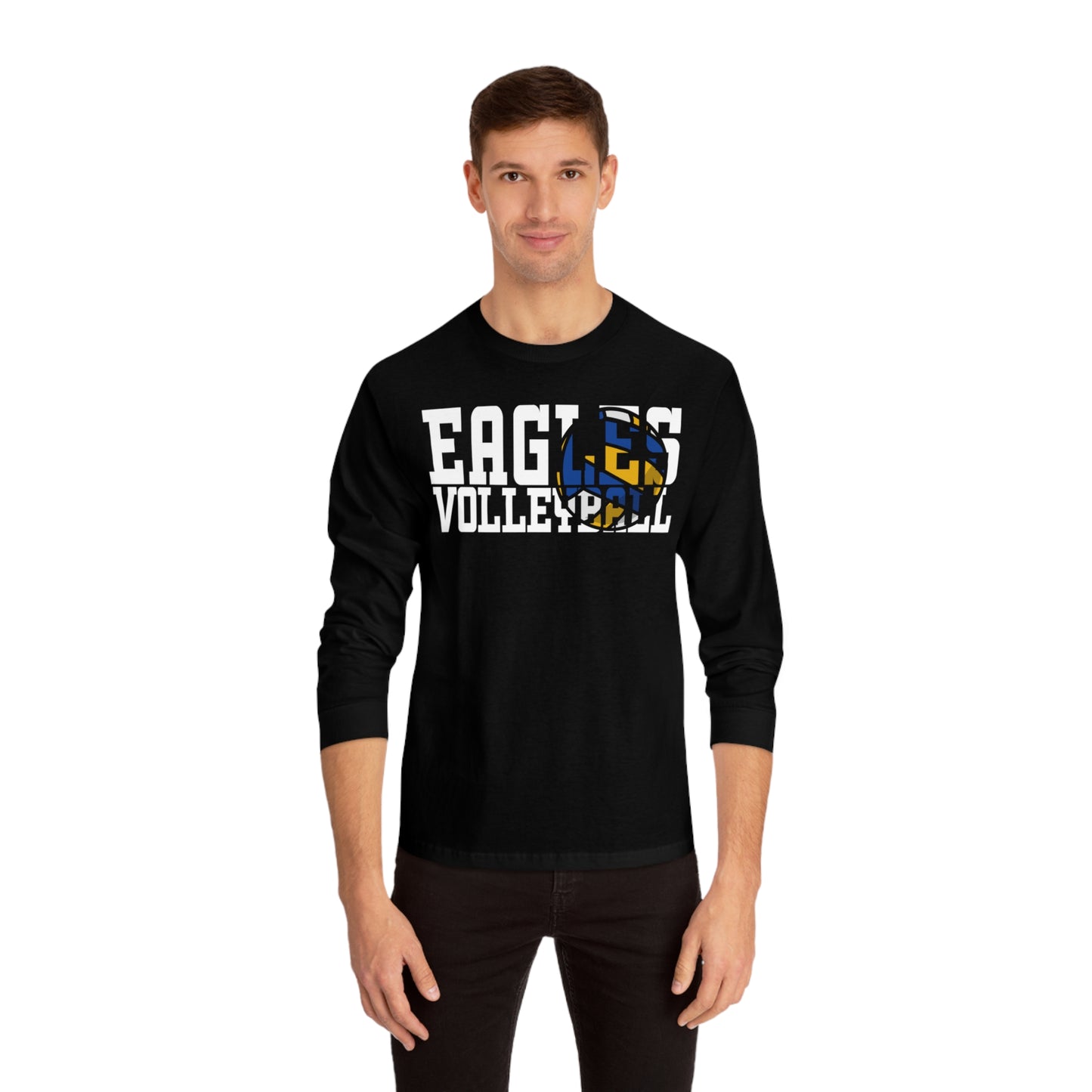 Volleyball Cutout - American Apparel Unisex Classic Long Sleeve T-Shirt
