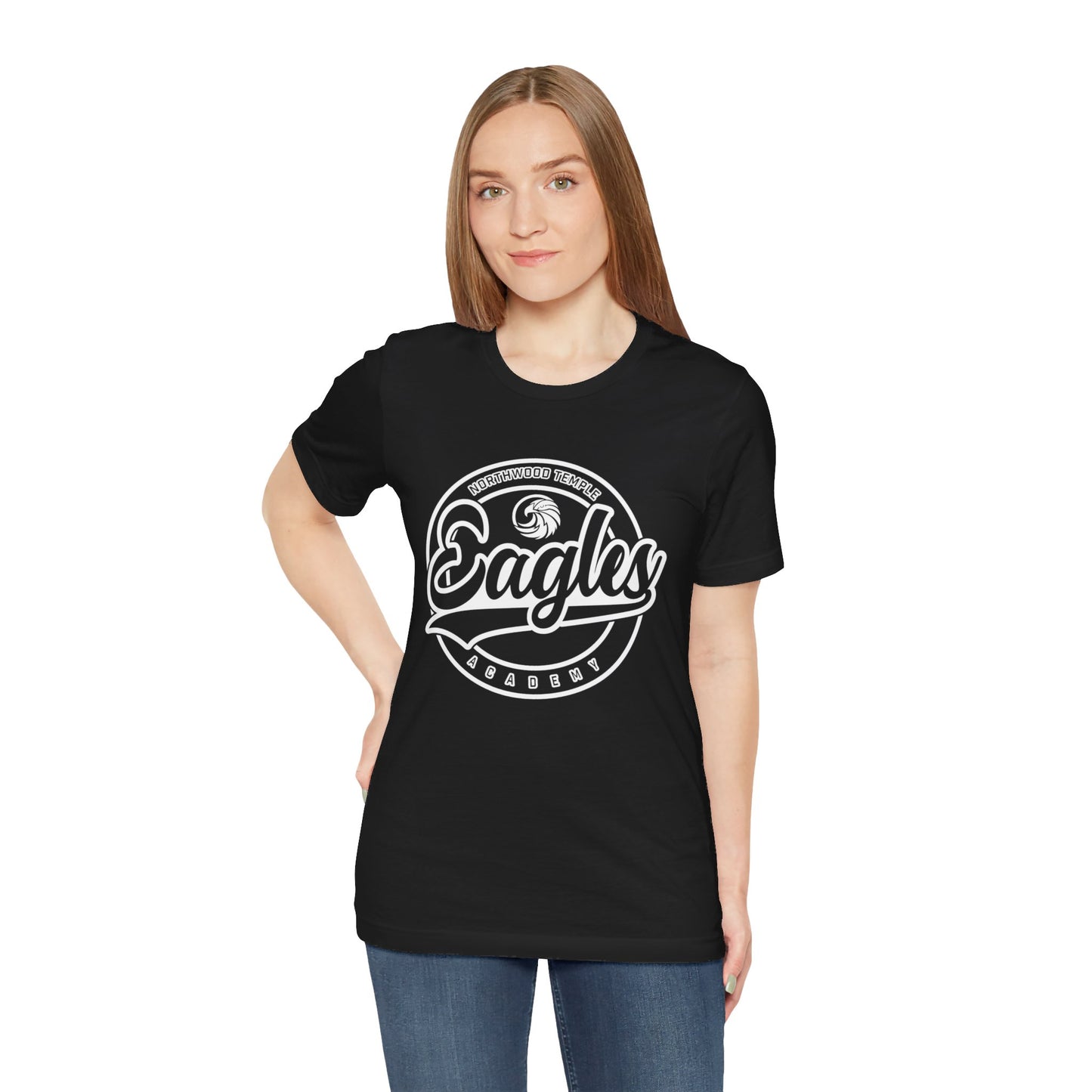 Eagles Circle Stamp - Bella+Canva Unisex Jersey Short Sleeve Tee