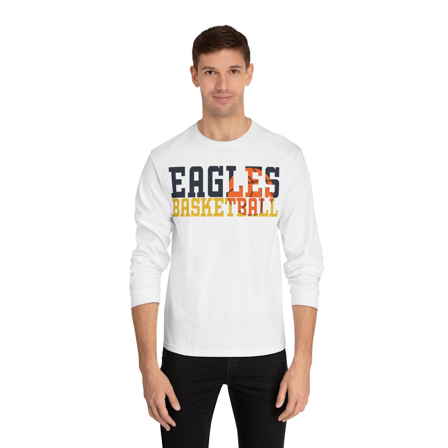 Basketball Cutout - American Apparel Unisex Classic Long Sleeve T-Shirt