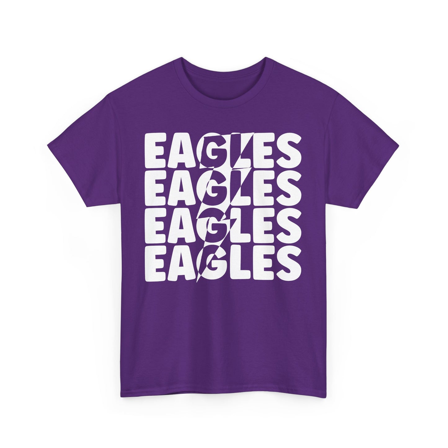 Lightning Bolt Eagles -  Gildan Unisex Heavy Cotton Tee