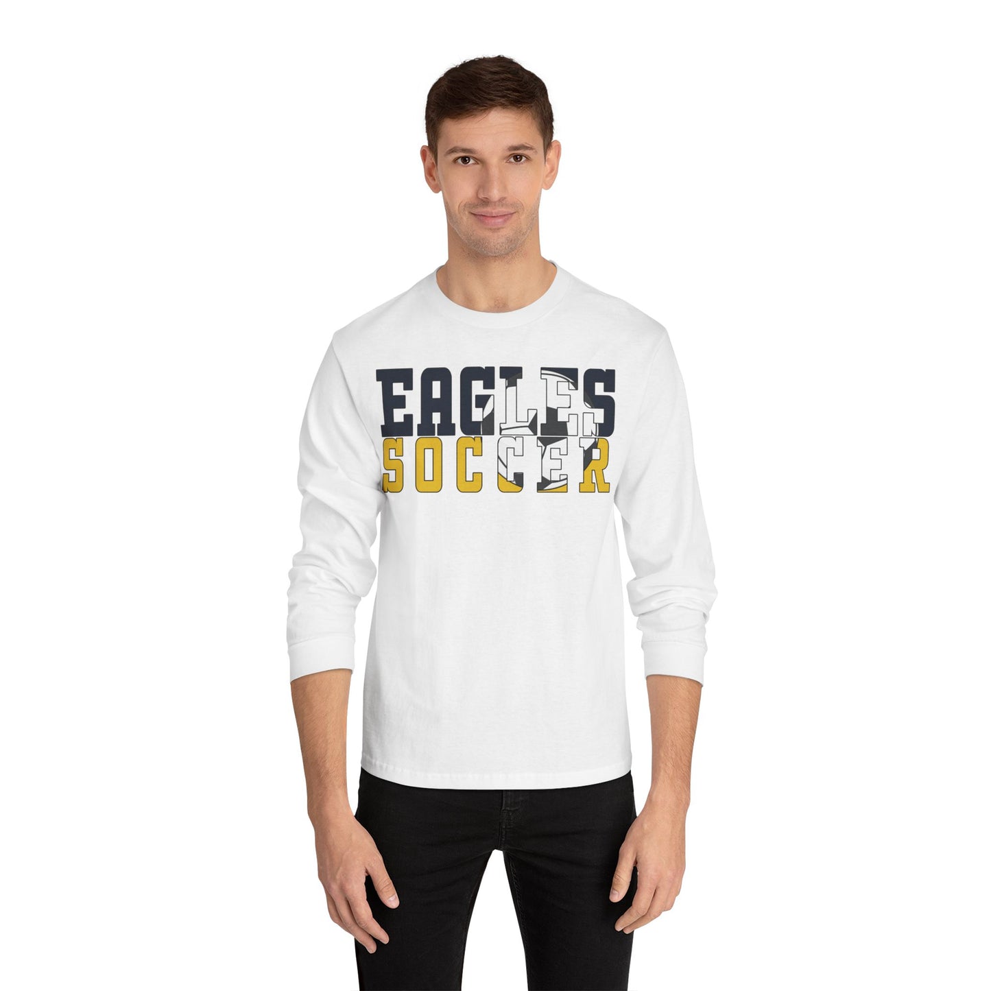 Soccer Cutout - American Apparel Unisex Classic Long Sleeve T-Shirt