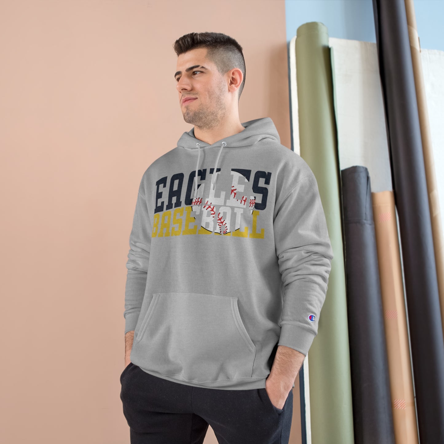 Baseball Cutout - Champion Hoodie