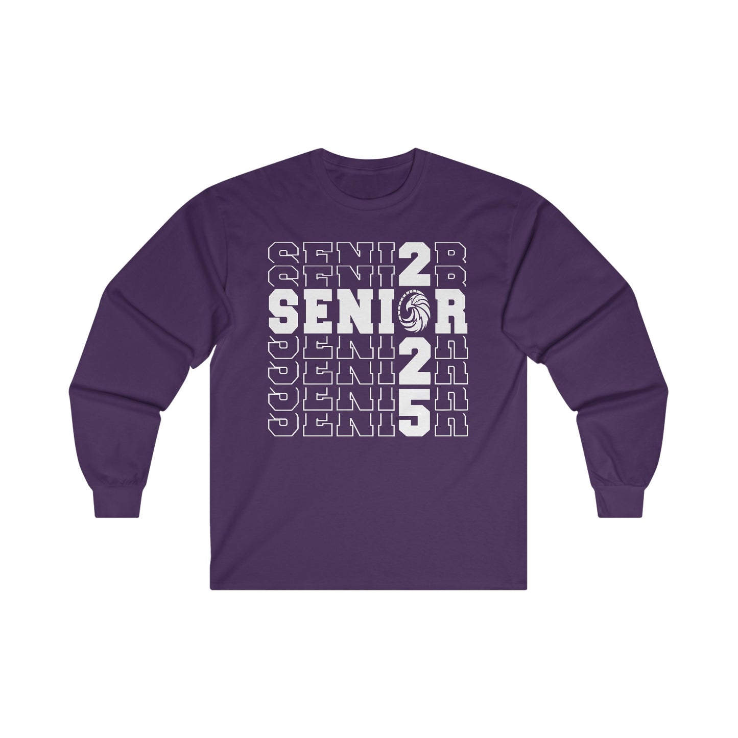 Seniors Cross Stacked c/o 2025 - Gildan Unisex Ultra Cotton Long Sleeve Tee