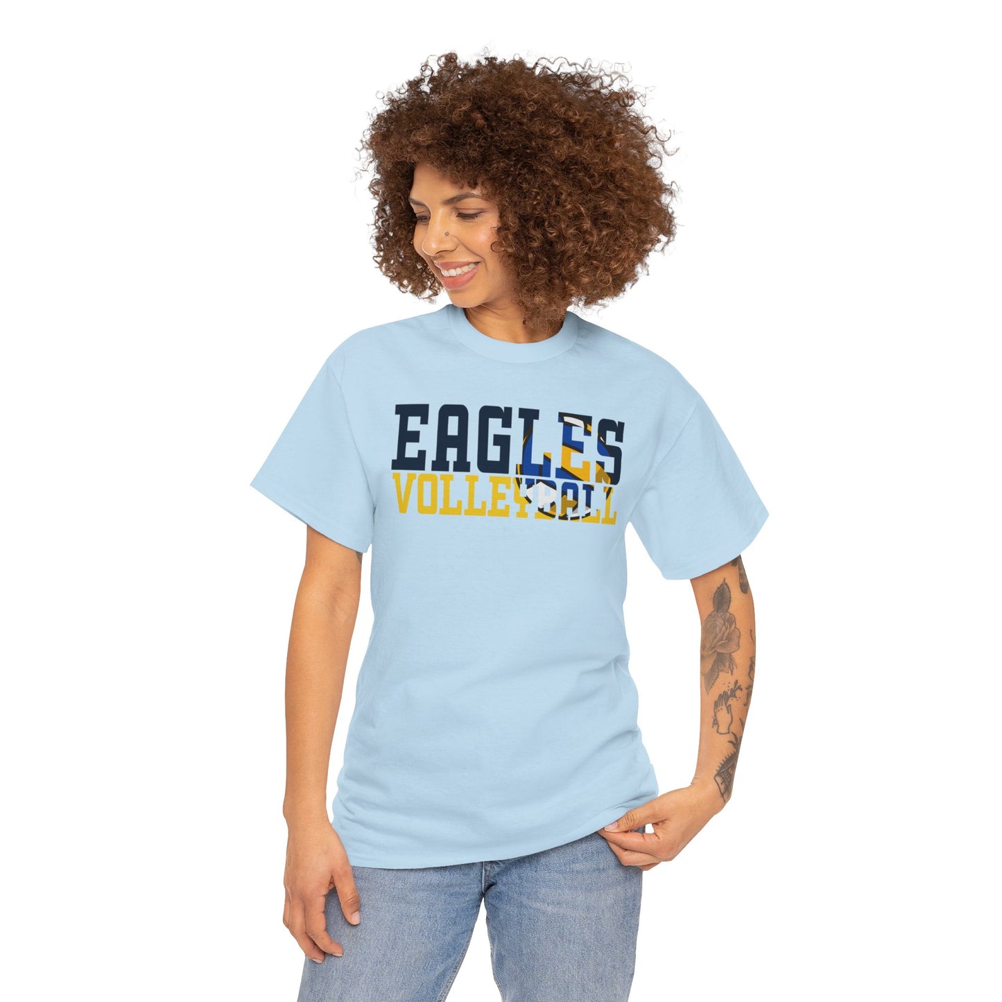 Volleyball Cutout - Gildan Unisex Heavy Cotton Tee