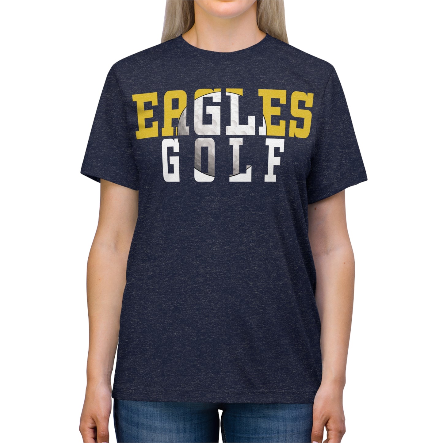 Golf Cutout - Bella+Canva Unisex Triblend Tee