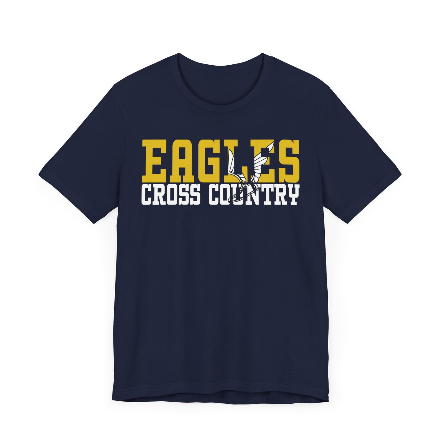 Cross Country Cutout -  Bella+Canva Unisex Jersey Short Sleeve Tee