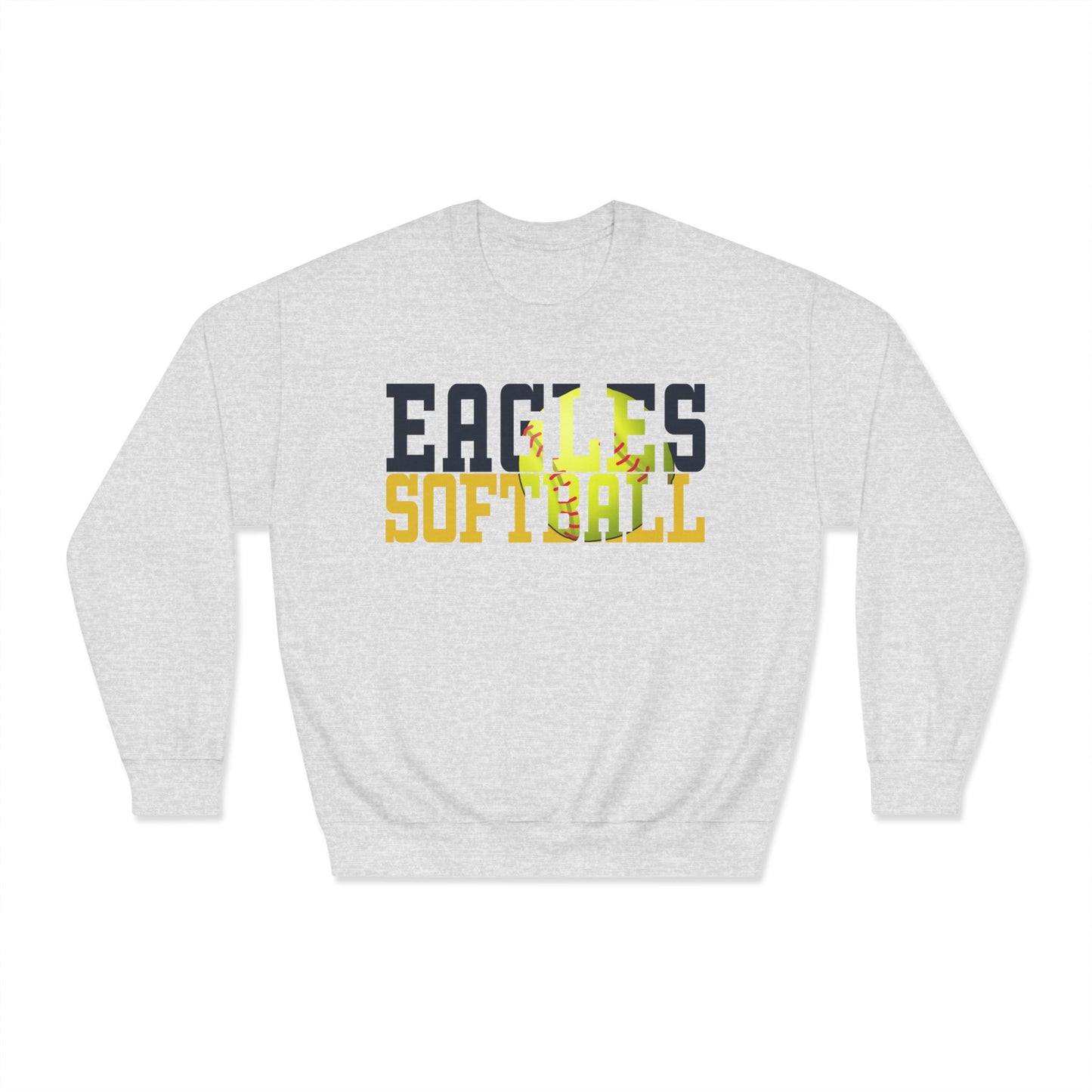 Softball Cutout - Gildan Unisex DryBlend® Crewneck Sweatshirt