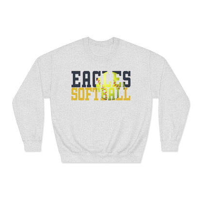 Softball Cutout - Gildan Unisex DryBlend® Crewneck Sweatshirt