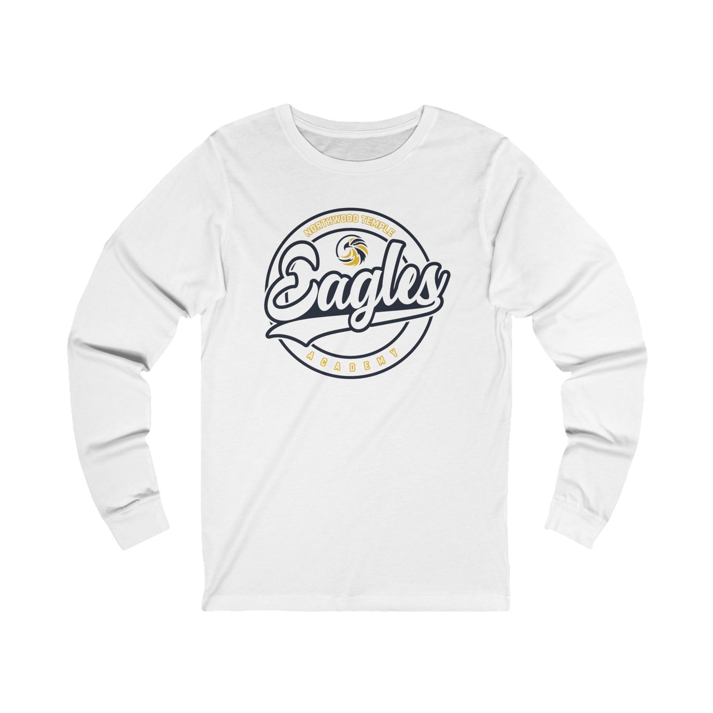 Eagles Circle Stamp -  Bella+Canva Unisex Jersey Long Sleeve Tee