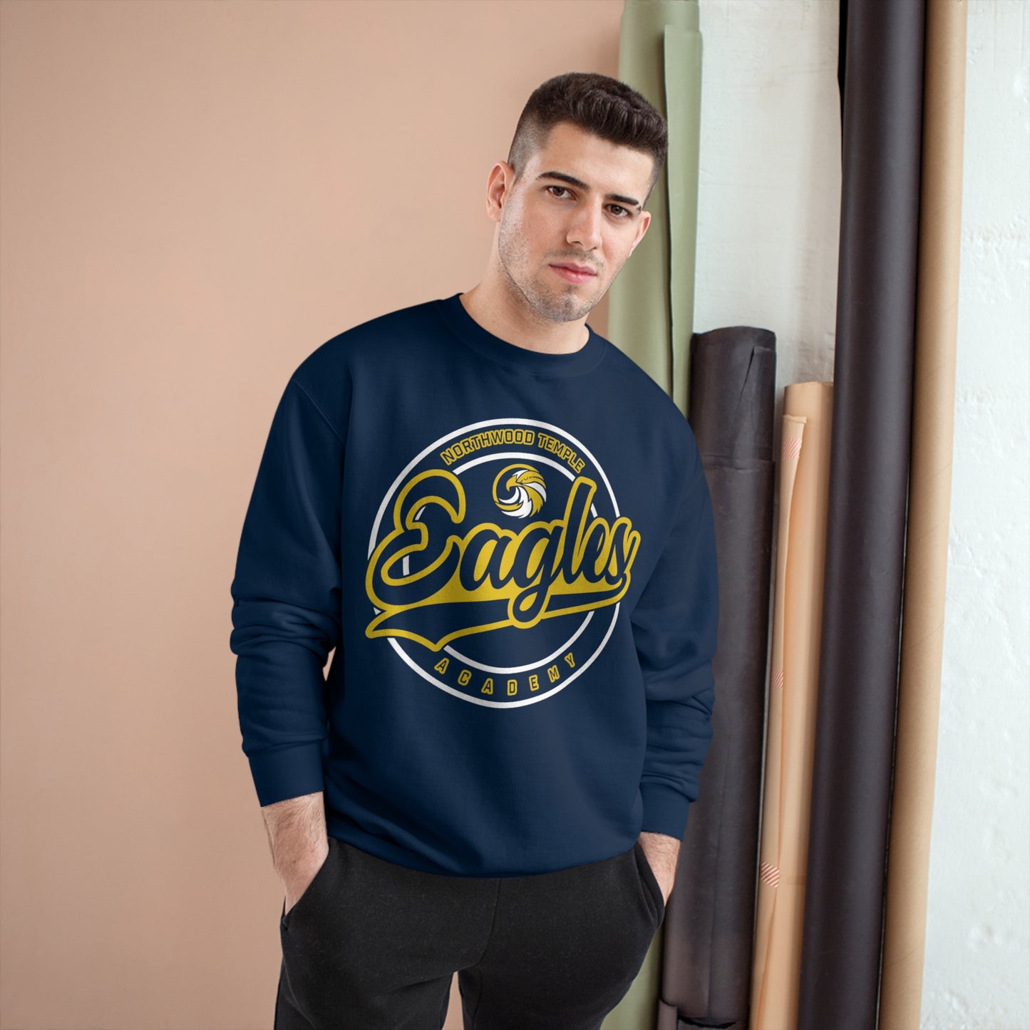 Eagles Circle Stamp - Champion Sweatshirt