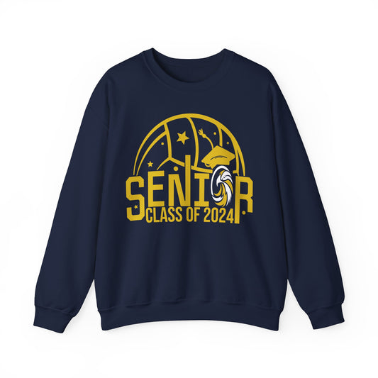 Seniors 2024 Volleyball - Gildan Unisex Heavy Blend™ Crewneck Sweatshirt