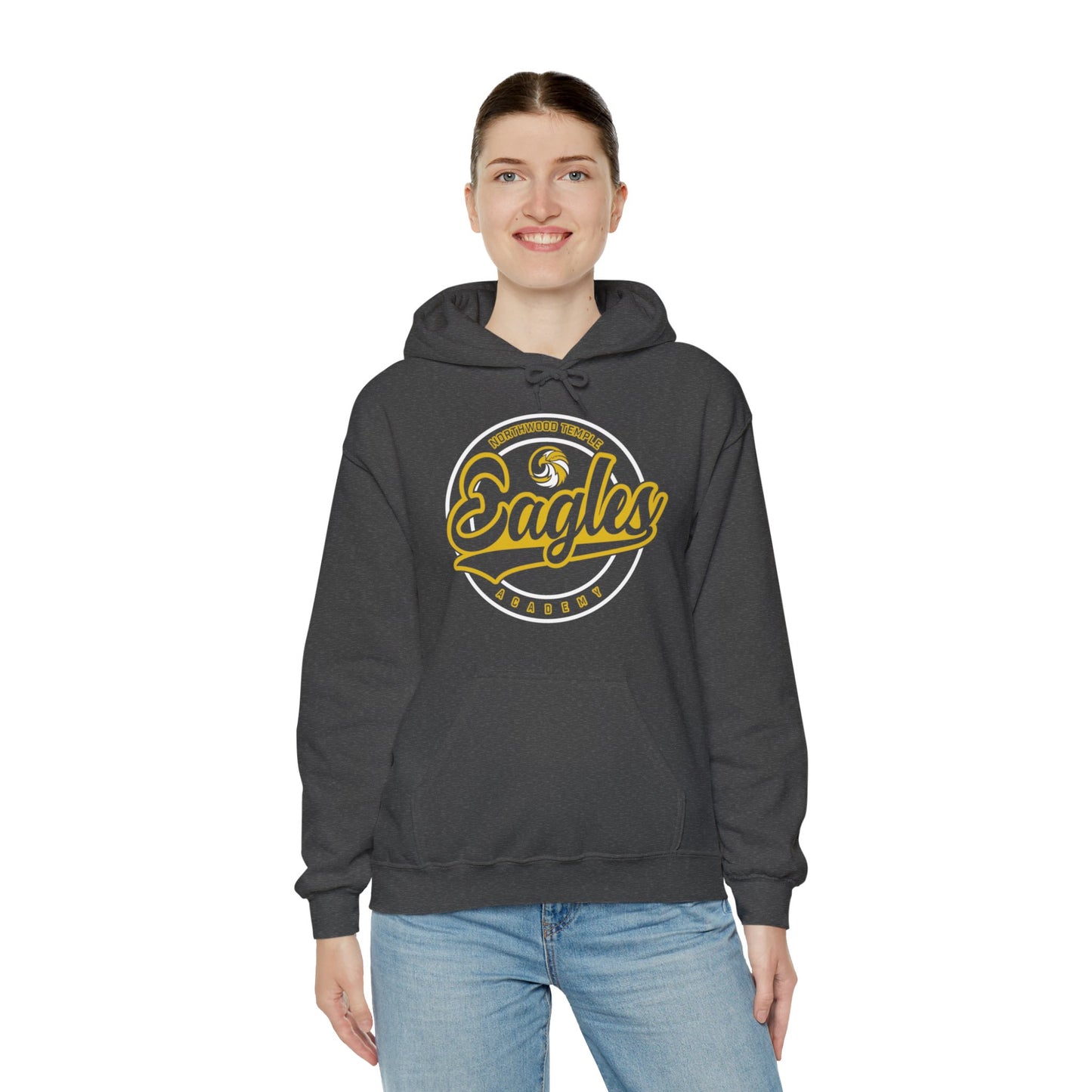 Eagles Circle Stamp - Gildan Unisex Heavy Blend™ Hooded Sweatshirt