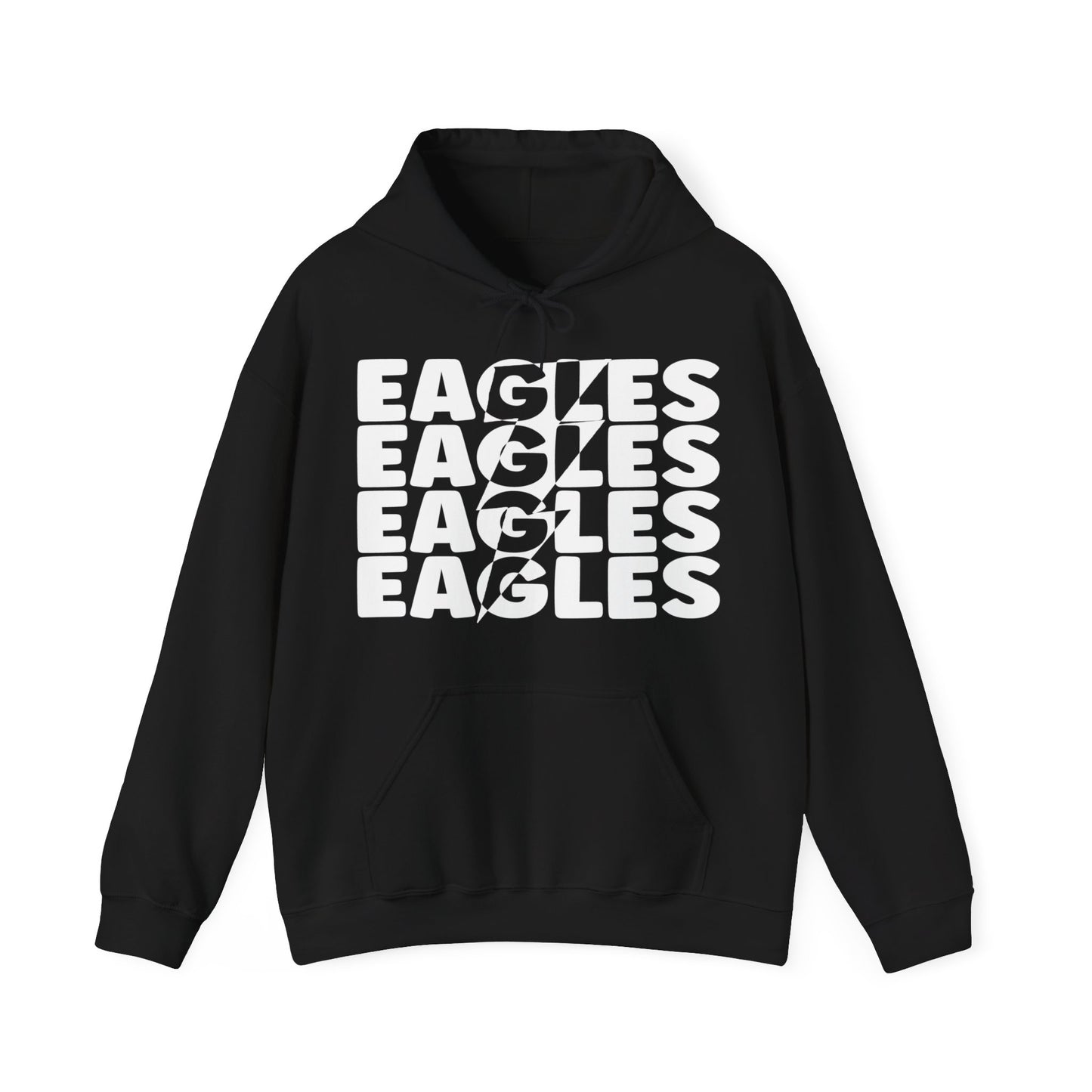 Lightning Bolt Eagles - Gildan Unisex Heavy Blend™ Hooded Sweatshirt