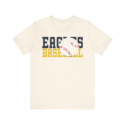Baseball Cutout - Bella+Canva Unisex Jersey Short Sleeve Tee