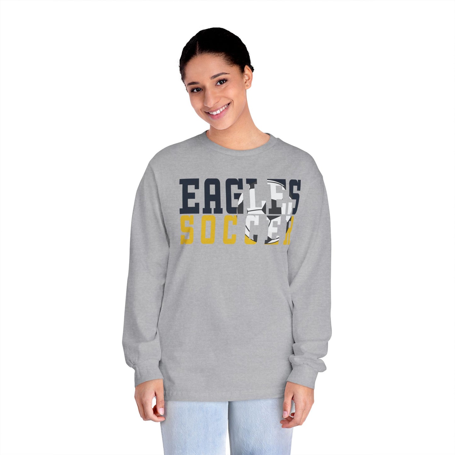 Soccer Cutout - American Apparel Unisex Classic Long Sleeve T-Shirt