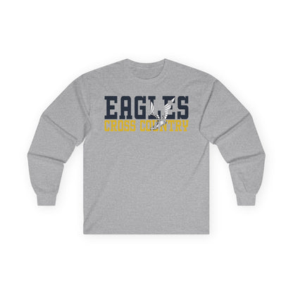 Cross Country Cutout -  Gildan Ultra Cotton Long Sleeve Tee