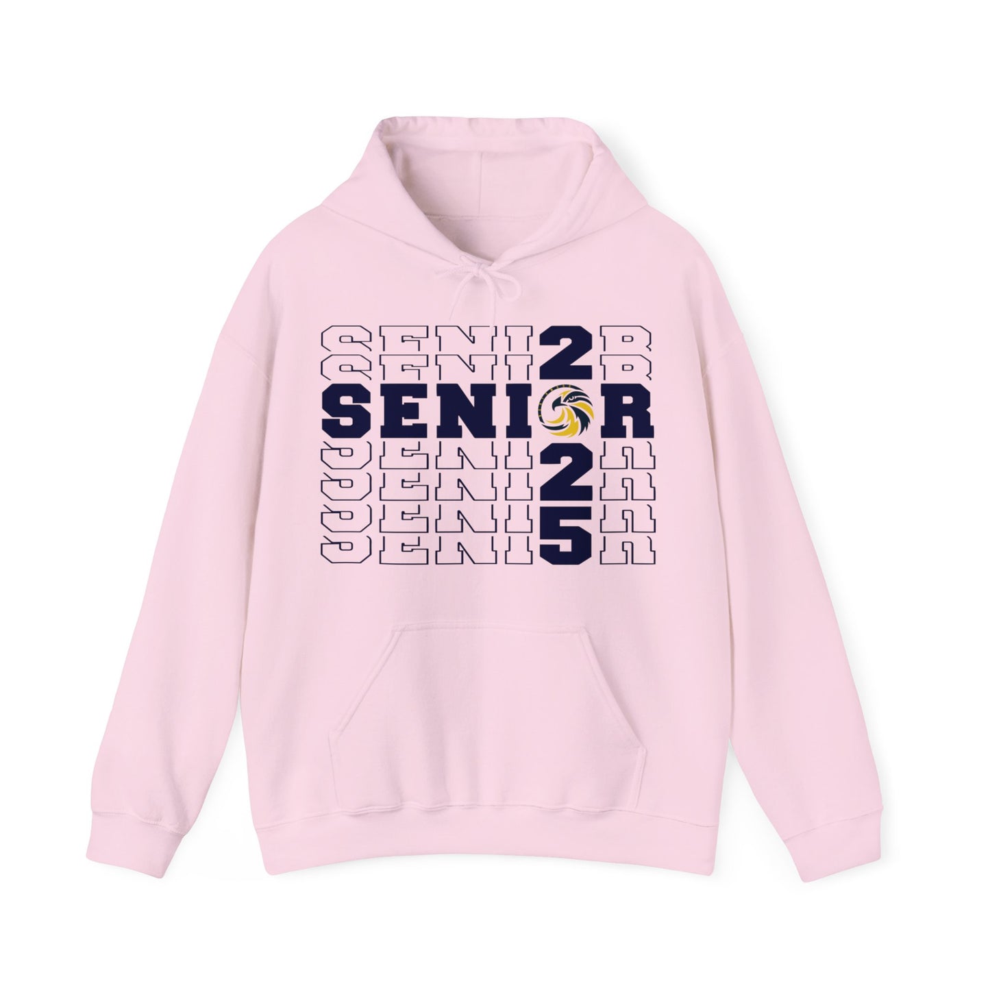 Seniors Cross Stacked c/o 2025 - Gildan Unisex Heavy Blend™ Hooded Sweatshirt