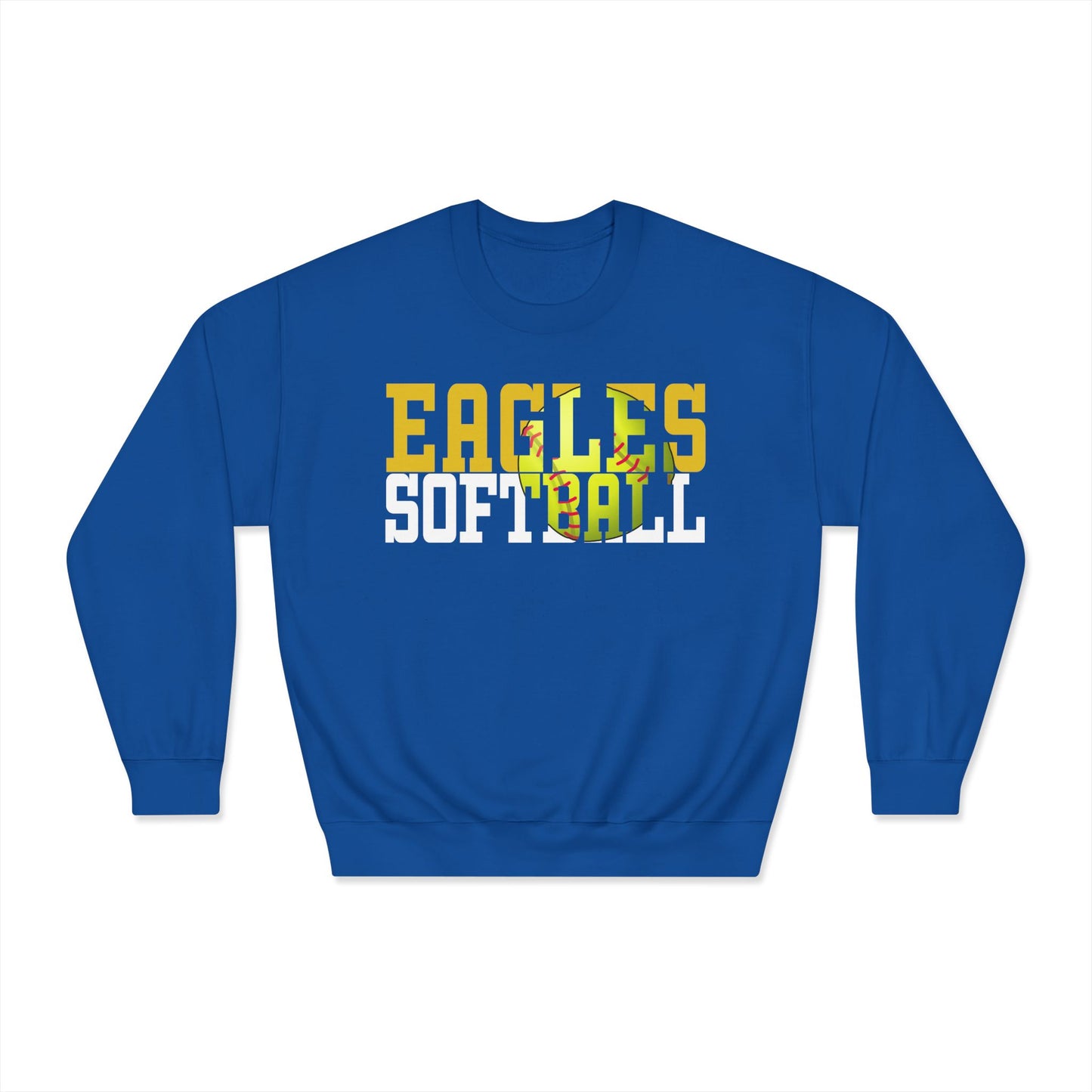 Softball Cutout - Gildan Unisex DryBlend® Crewneck Sweatshirt