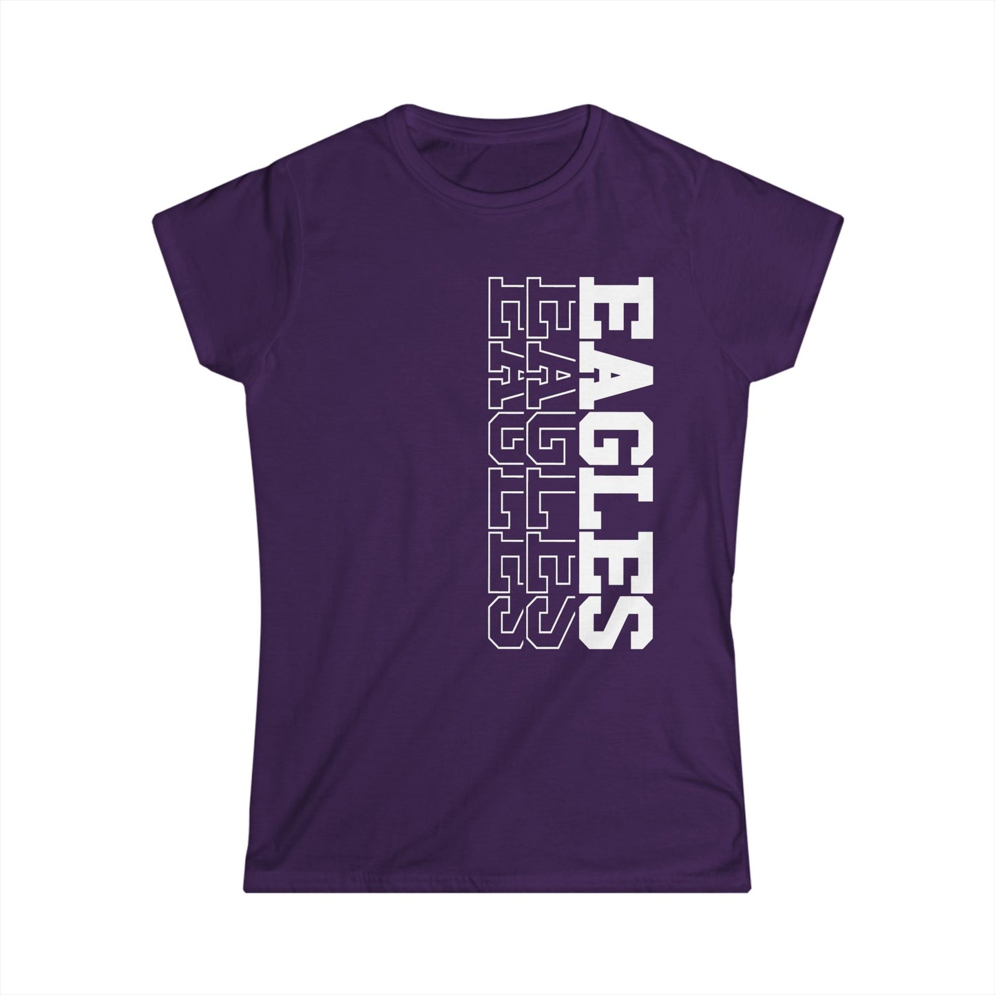 Sideways Eagles - Gildan Women's Softstyle Tee