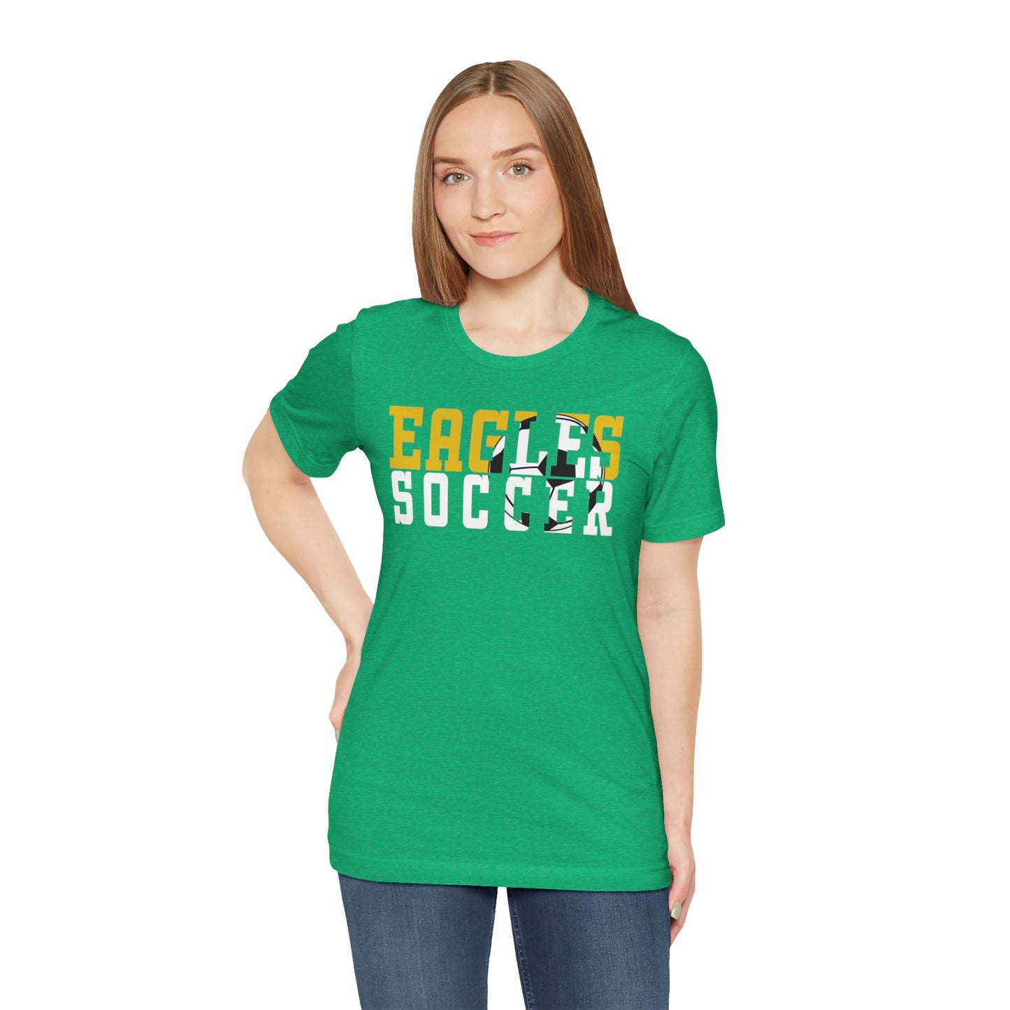 Soccer Cutout - Bella+Canva Unisex Jersey Short Sleeve Tee