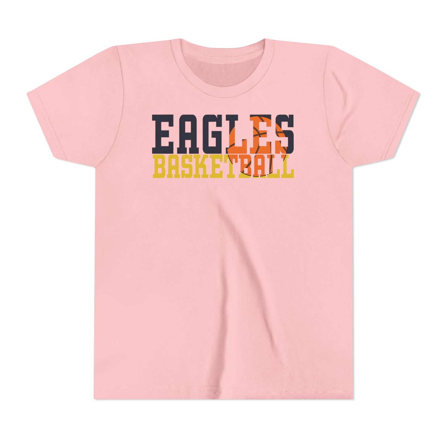 Basketball Cutout - Bella+Canva Youth Short Sleeve Tee