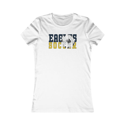 Soccer Cutout - Bella+Canva Women's Favorite Tee