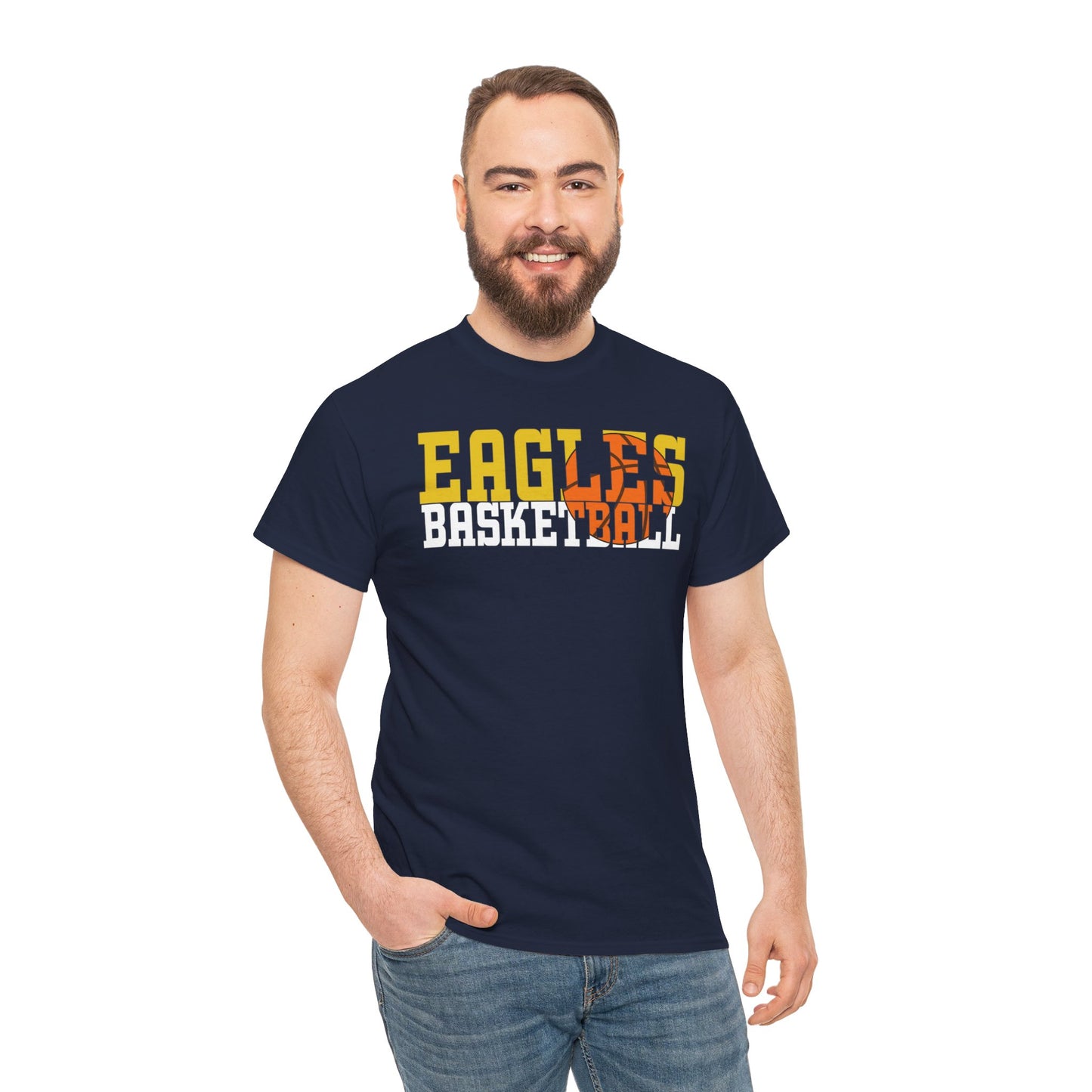 Basketball Cutout - Gildan Unisex Heavy Cotton Tee