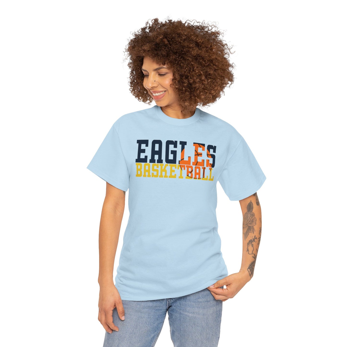 Basketball Cutout - Gildan Unisex Heavy Cotton Tee