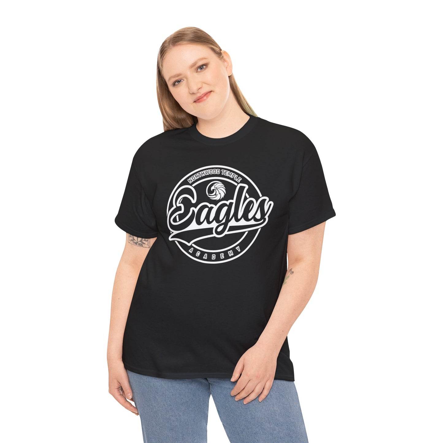 Eagles Circle Stamp - Gildan Unisex Heavy Cotton Tee