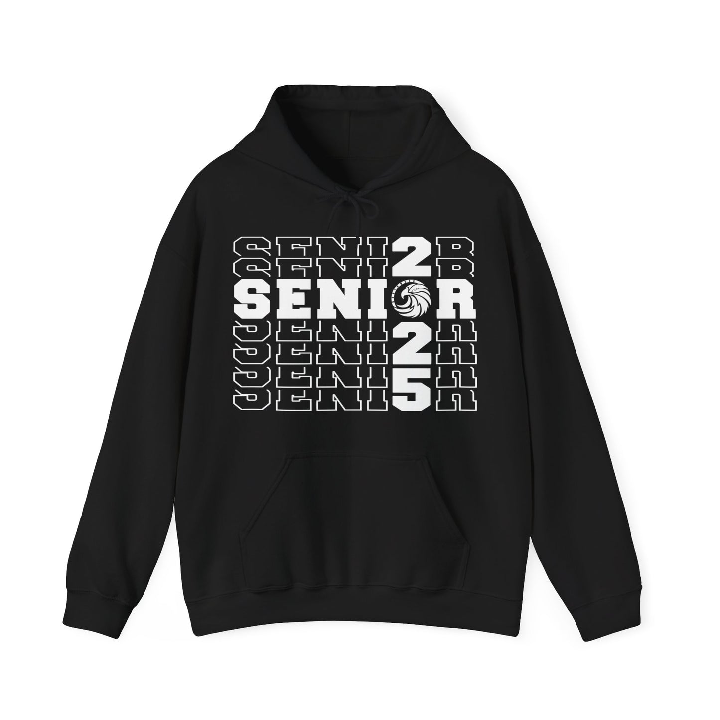 Seniors Cross Stacked c/o 2025 - Gildan Unisex Heavy Blend™ Hooded Sweatshirt