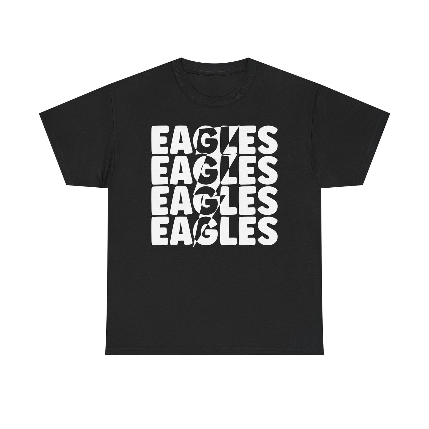 Lightning Bolt Eagles -  Gildan Unisex Heavy Cotton Tee