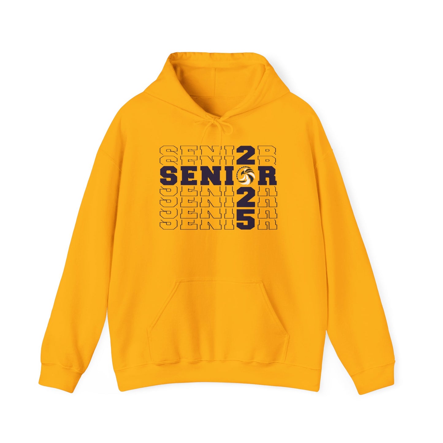 Senior Cross Stacked c/o 2025 Hoodie - Gildan Unisex Heavy Blend™ Hooded Sweatshirt