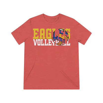 Volleyball Cutout - Bella+Canva Unisex Triblend Tee