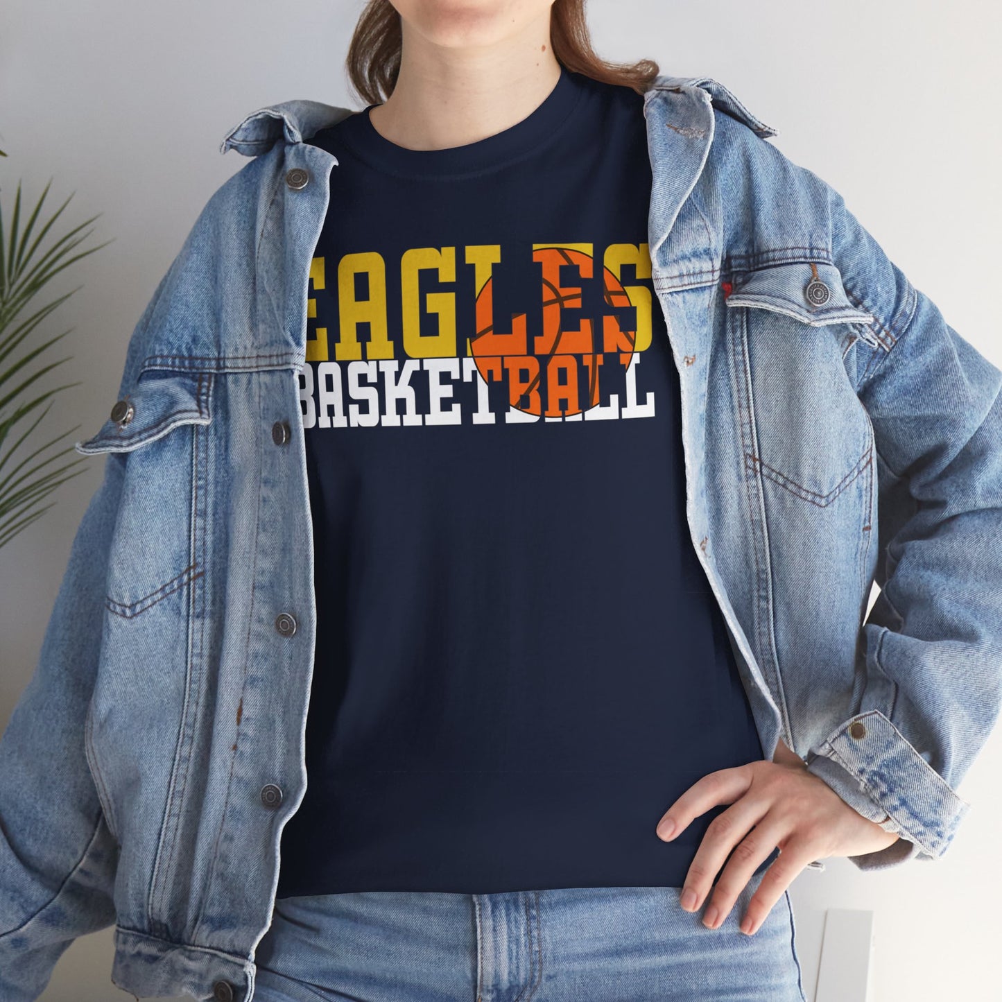 Basketball Cutout - Gildan Unisex Heavy Cotton Tee