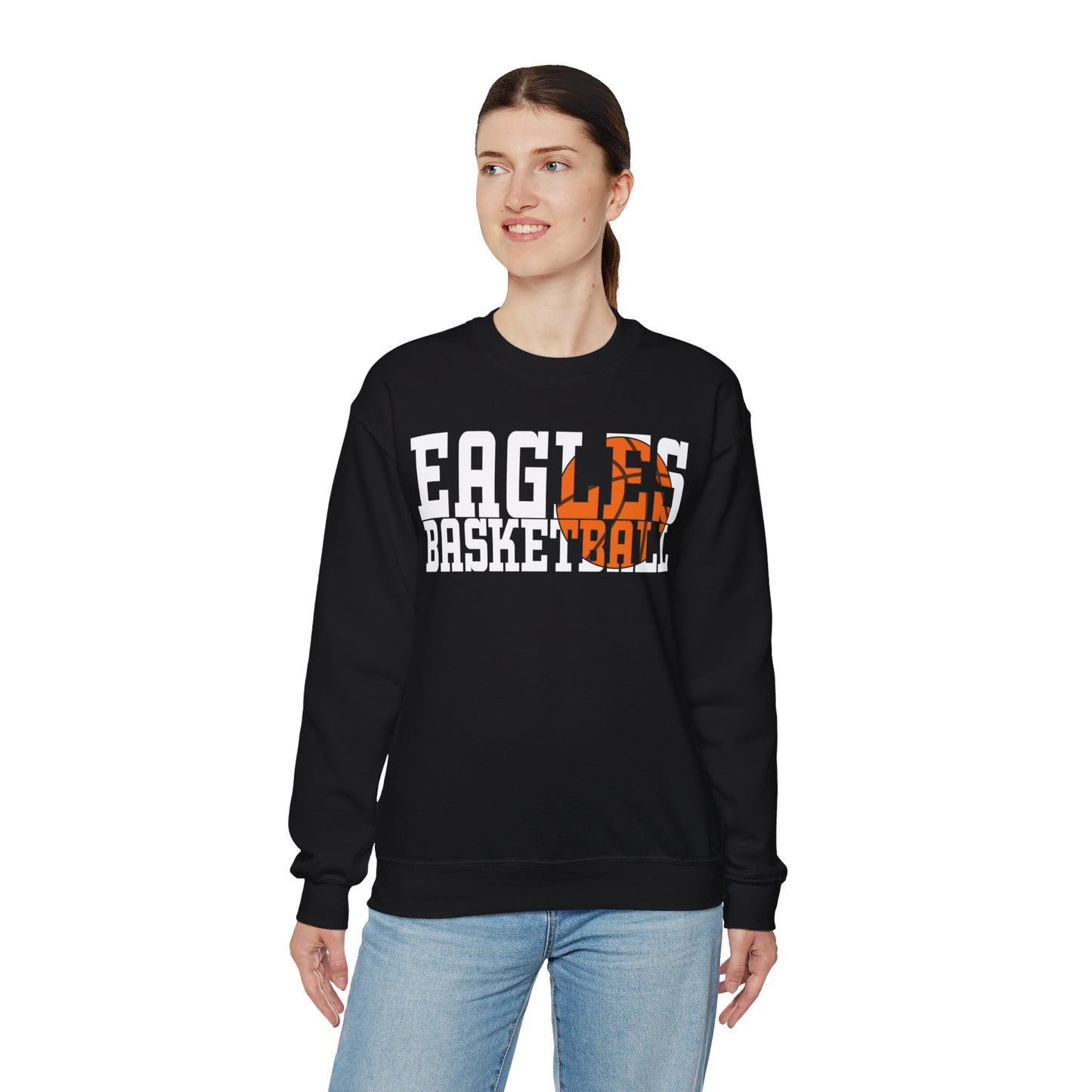 Basketball Cutout - Gildan Unisex Heavy Blend™ Crewneck Sweatshirt