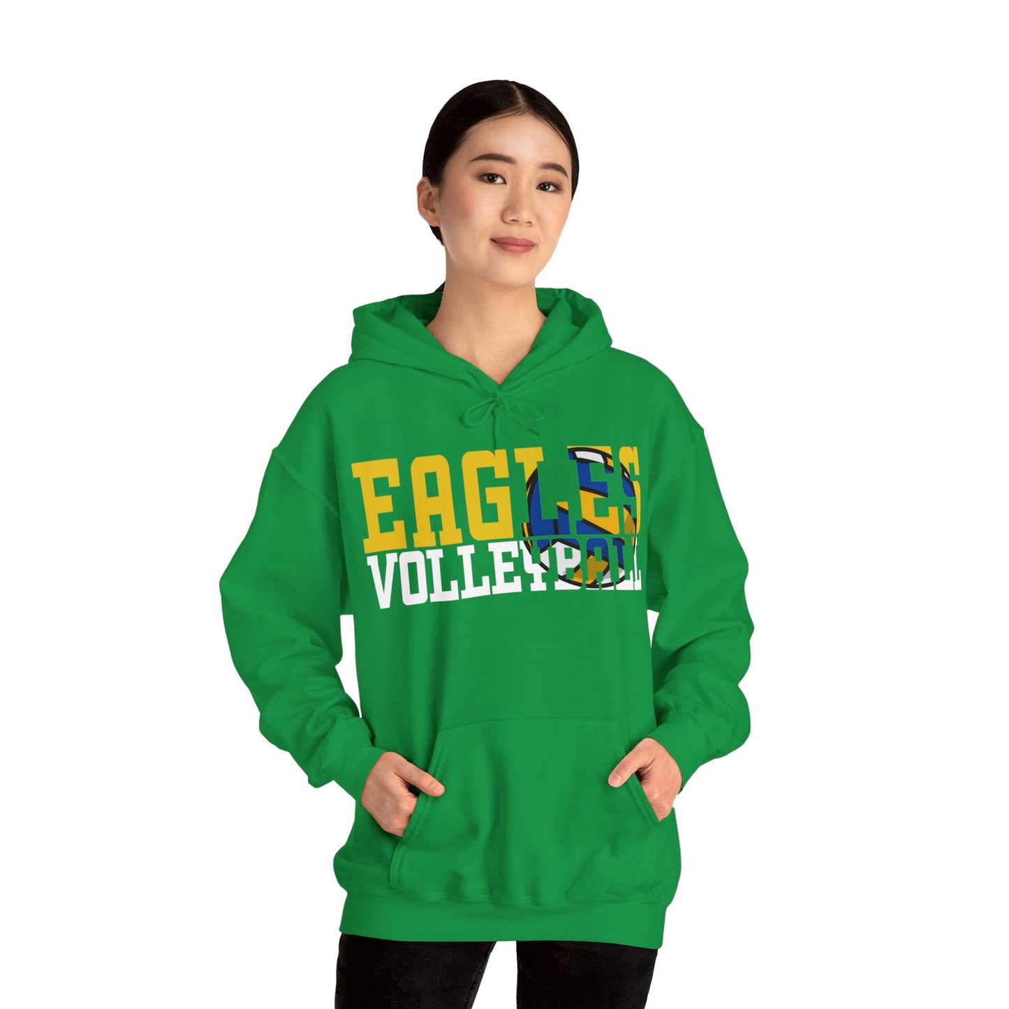 Volleyball Cutout - Gildan Unisex Heavy Blend™ Hooded Sweatshirt