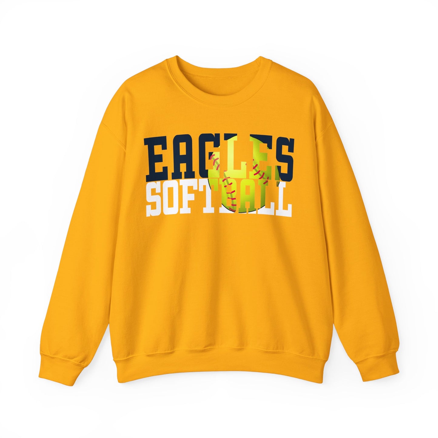 Softball Cutout - Gildan Unisex Heavy Blend™ Crewneck Sweatshirt