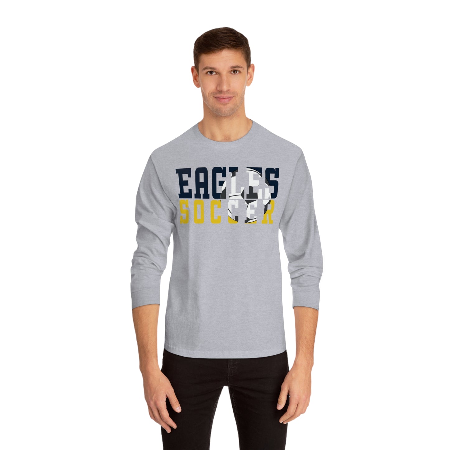 Soccer Cutout - American Apparel Unisex Classic Long Sleeve T-Shirt