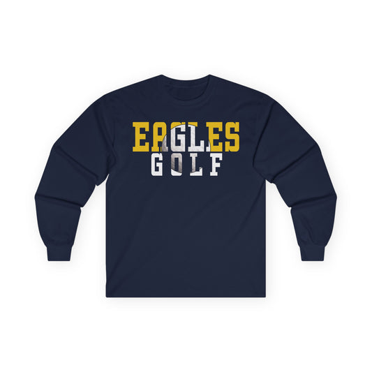 Golf Cutout - Gildan Ultra Cotton Long Sleeve Tee