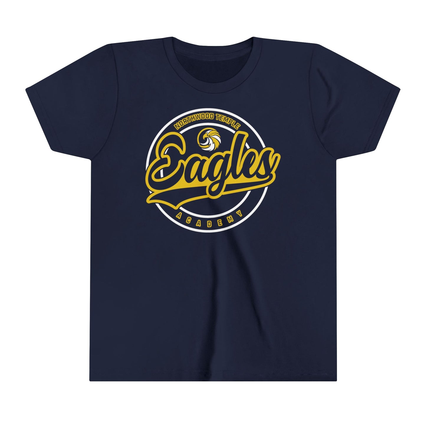 Eagles Circle Stamp - Bella+Canva Youth Short Sleeve Tee