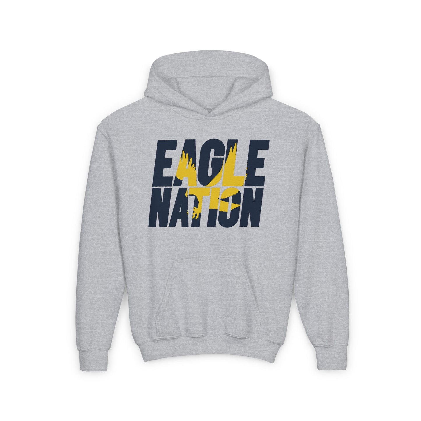 Eagle Nation - Gildan Youth Heavy Blend Hooded Sweatshirt