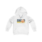 Baskeball Cutout - Gildan Youth Heavy Blend Hooded Sweatshirt