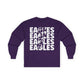 Lightning Bolt Eagle - Gildan Unisex Ultra Cotton Long Sleeve Tee