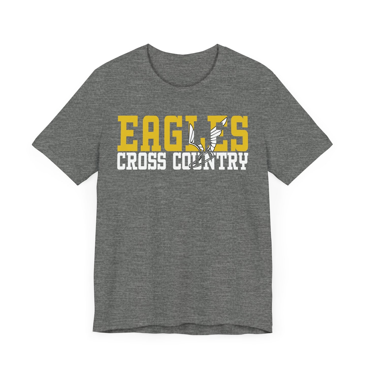 Cross Country Cutout -  Bella+Canva Unisex Jersey Short Sleeve Tee