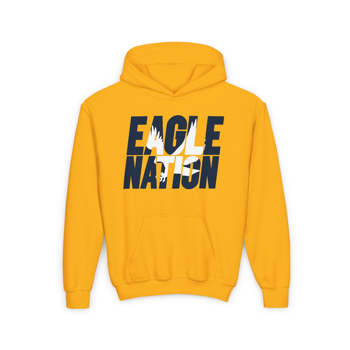 Eagle Nation - Gildan Youth Heavy Blend Hooded Sweatshirt