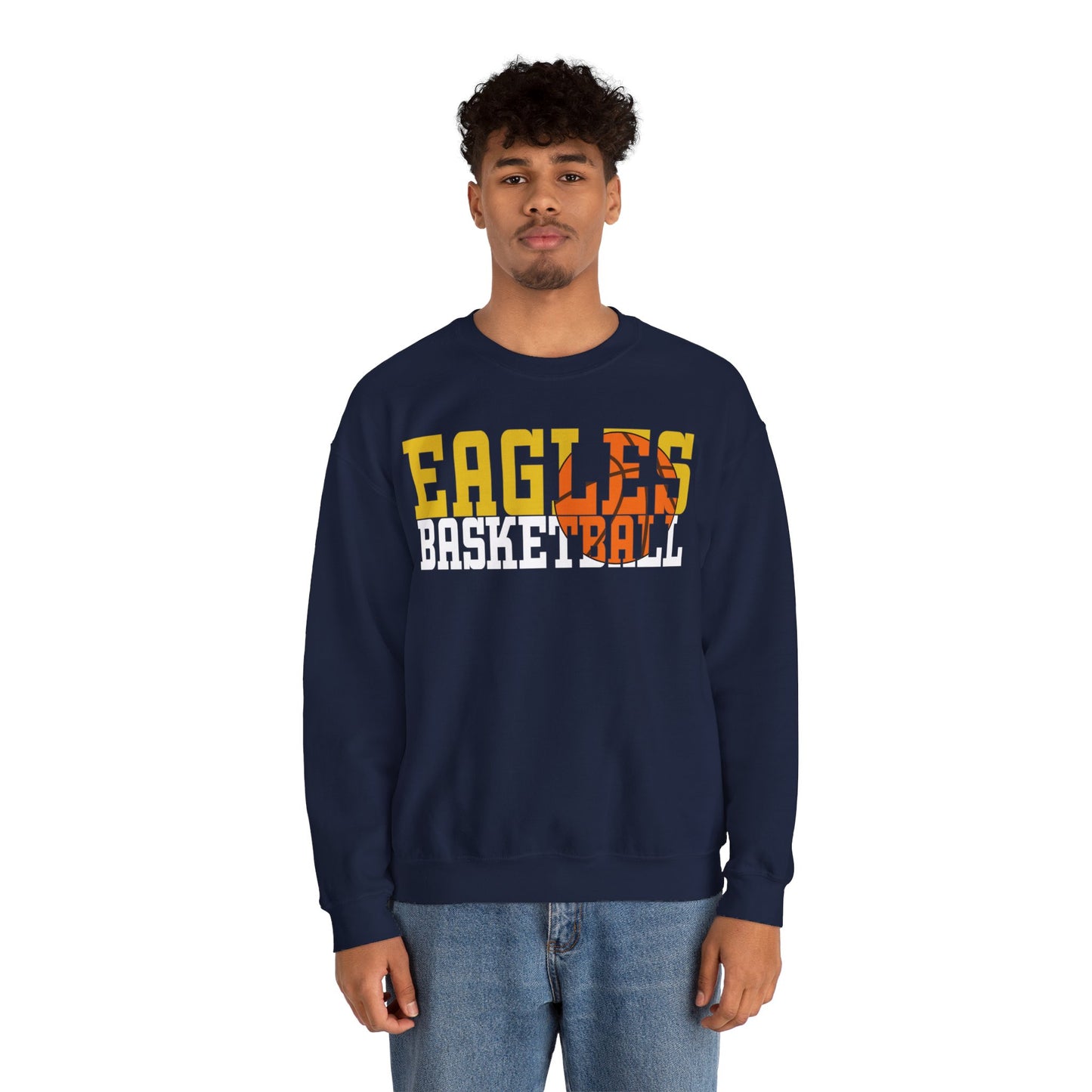 Basketball Cutout - Gildan Unisex Heavy Blend™ Crewneck Sweatshirt