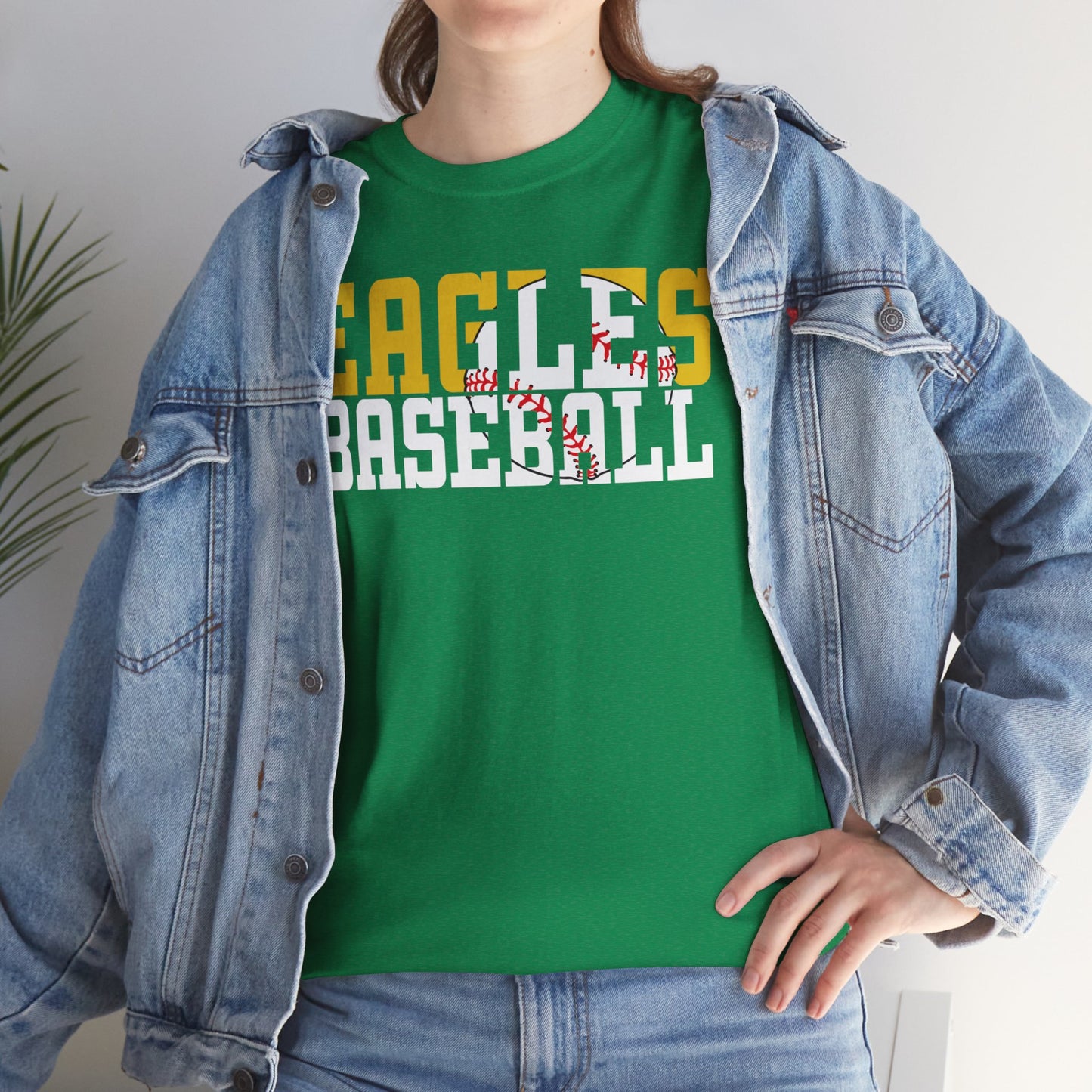 Baseball Cutout - Gildan Unisex Heavy Cotton Tee