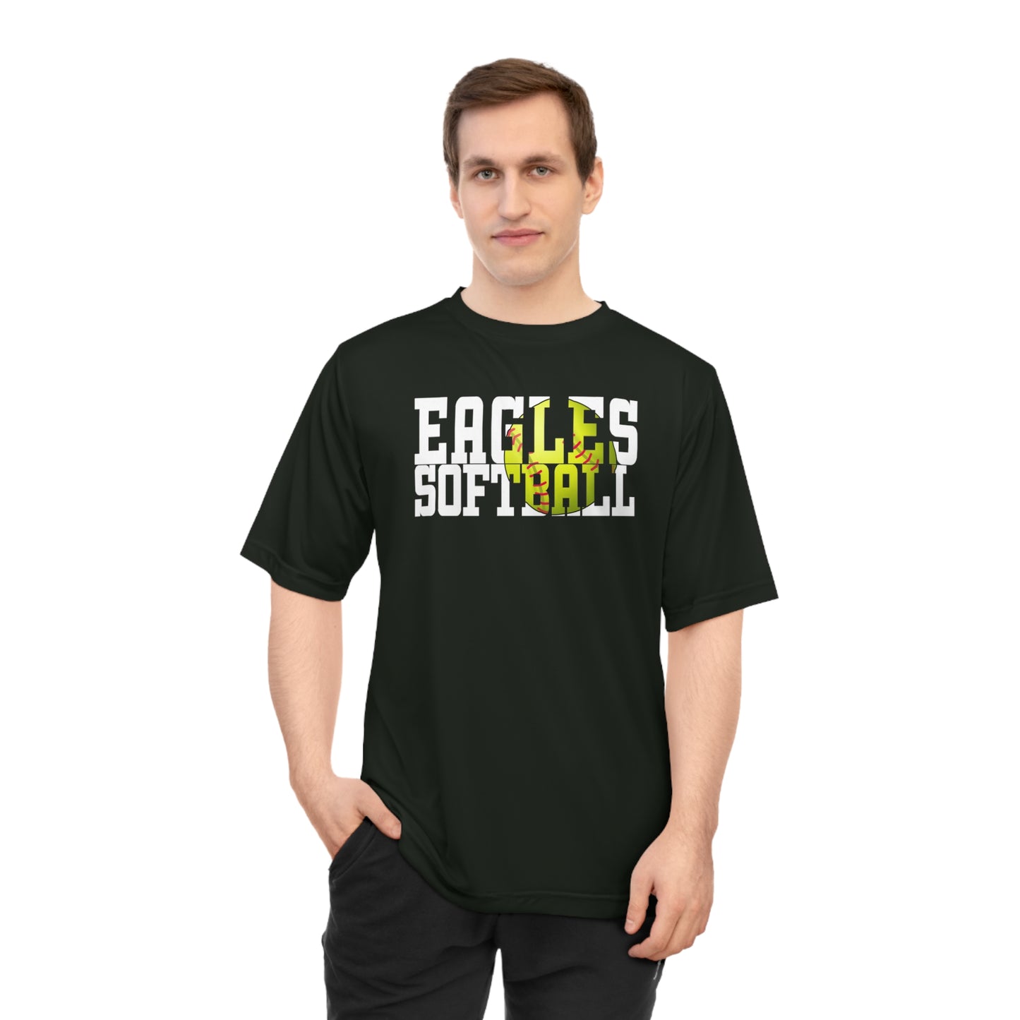 Softball Cutout - Team 365 Unisex Zone Performance T-shirt